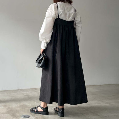 Washer Jacquard Dress BLACK