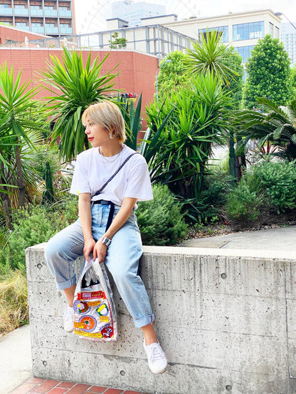 MYUUA Thai TiNung collaboration silver tote bag