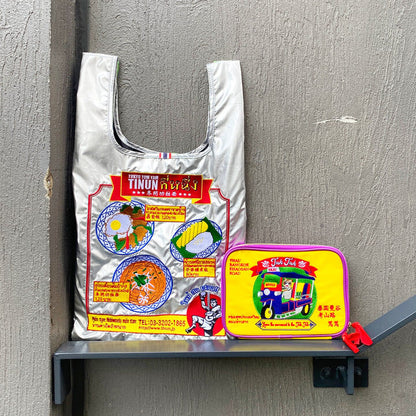 MYUUA Thai TiNung collaboration silver tote bag