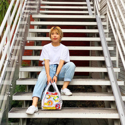 MYUUA Thai TiNung collaboration silver tote bag