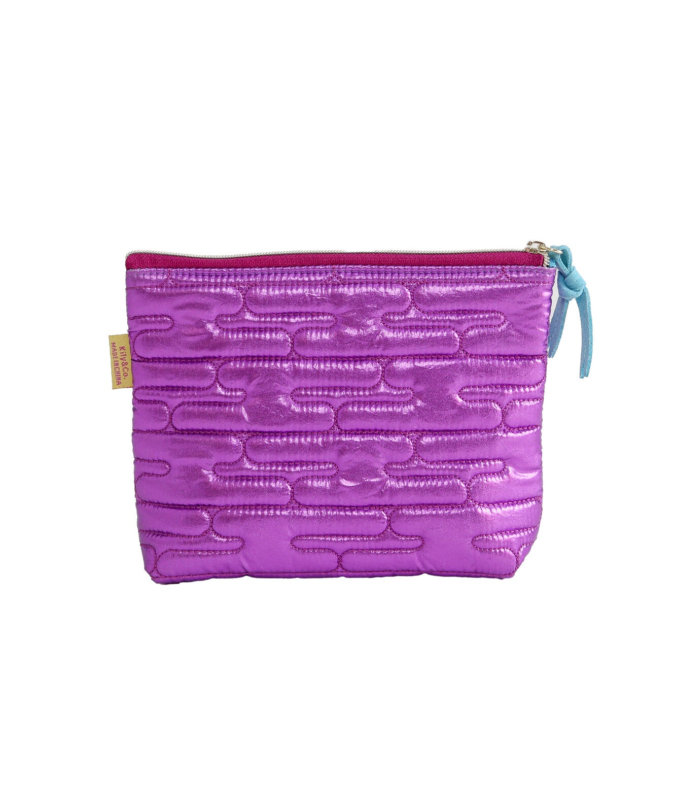 MYUUA 日本 メタリックポーチ PURPLE 達磨