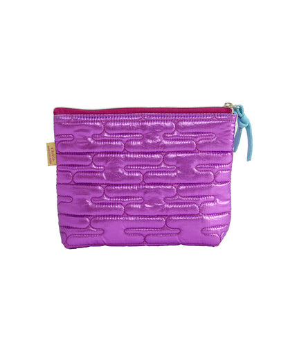 MYUUA 日本 メタリックポーチ PURPLE 達磨