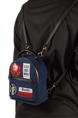 MISHKA デニム ワッペン パッチ MINI リュック バックパック