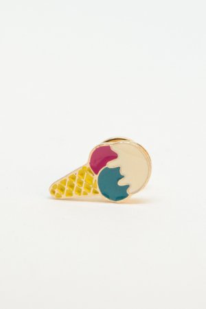 Single Pin Badge Ice Cream