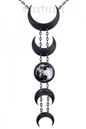 Restyle LUNAR BLACK NECKLACE - YOUAREMYPOISON