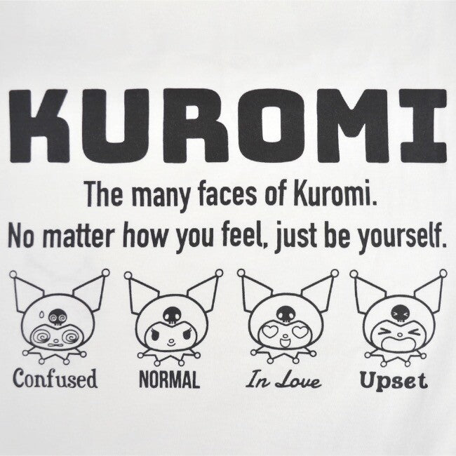 Sanrio Kuromi Character Long T-Shirt WHITE