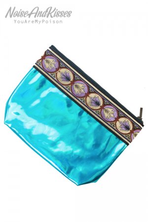 Metallic Medium Pouch (Blue) - YOUAREMYPOISON
