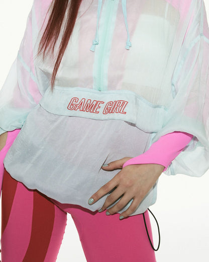 ME MYUUA ETERNAL Chiffon Blouson SAX