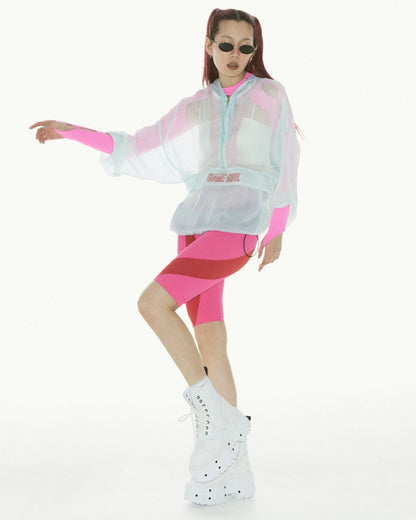 ME MYUUA ETERNAL Chiffon Blouson SAX