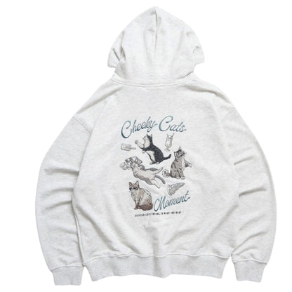 POWER TO THE PEOPLE チル猫ジップパーカー KINARI