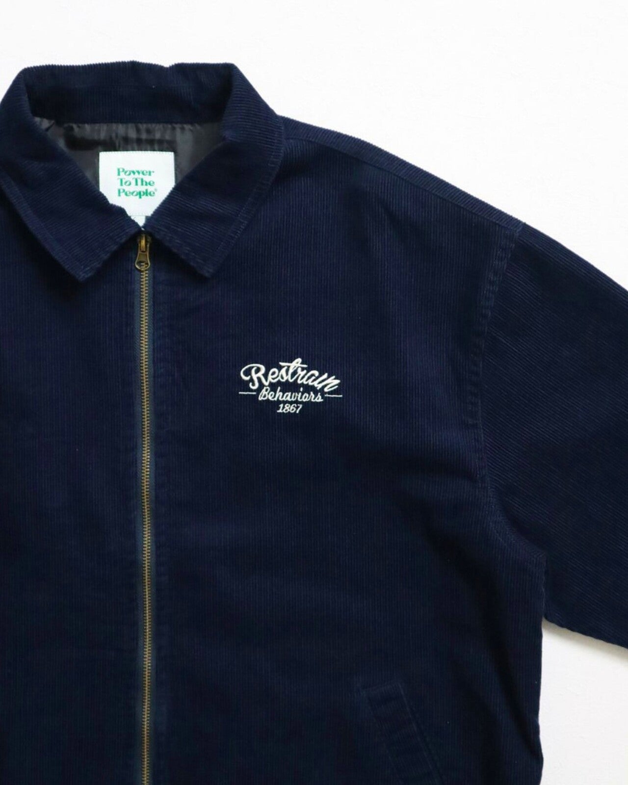 POWER TO THE PEOPLE TIGERコーデュロイジャケット NAVY