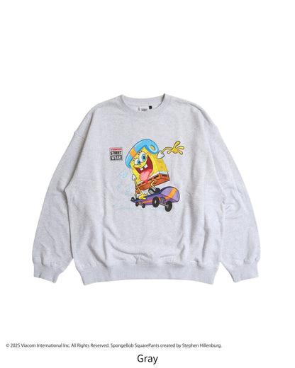 SpongeBob x VISION Skateboard Sweatshirt Gray