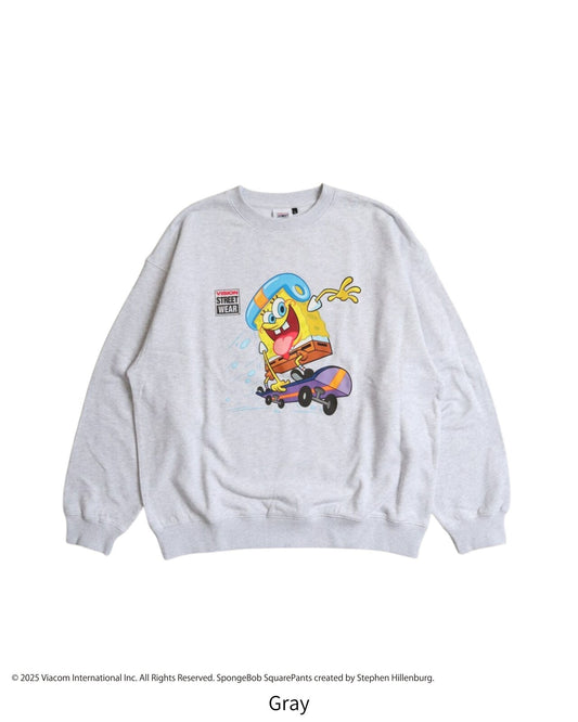 SpongeBob x VISION Skateboard Sweatshirt Gray