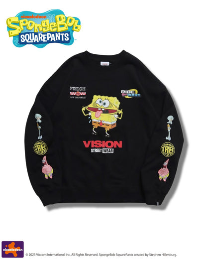 SpongeBob x VISION Skateboard Sweatshirt BLACK