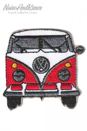 Volkswagen Car Badge Patch RED