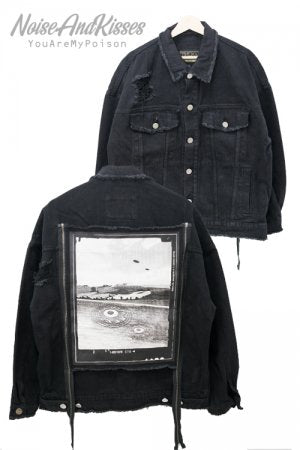 MISHKA Mystery Circle Denim Jacket (MAW180514) - YOU ARE MY POISON