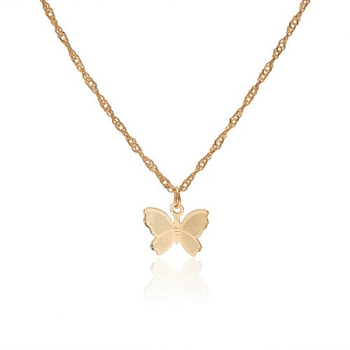 Point Butterfly Necklace GOLD