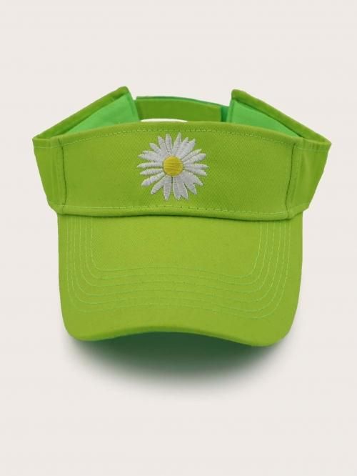 【会員限定0円】Daisy Embroidery Visor Hat GREEN グリーン 緑