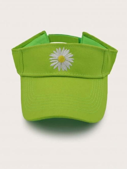 【会員限定0円】Daisy Embroidery Visor Hat GREEN グリーン 緑