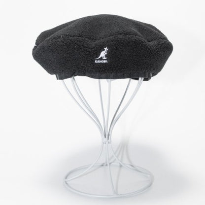 KANGOL PLUSH BERET 107169015 Black - YOUAREMYPOISON
