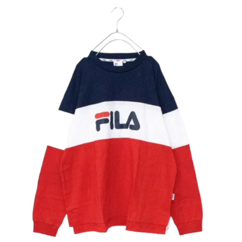 FILA COLOR BLOCK L/S TEE (Navy/Red) - YOU ARE MY POISON