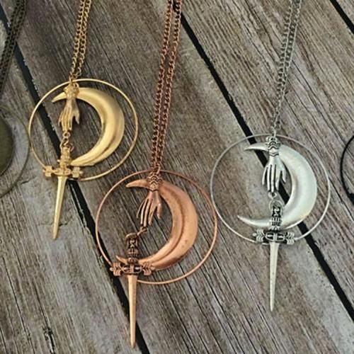 【会員限定0円】Moon Knife ネックレス A.Gold