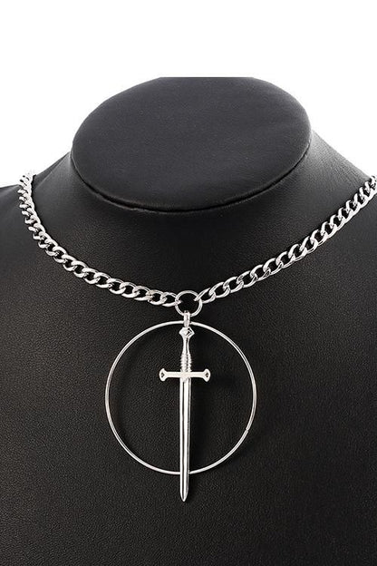 Circle Sword Necklace SILVER シルバー