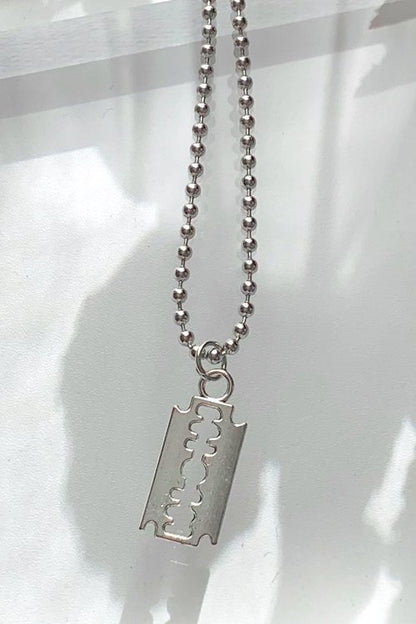 Razor Chain Necklace SILVER