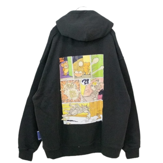 Sequence Tom and Jerry VINTAGE ART Hoodie BLACK