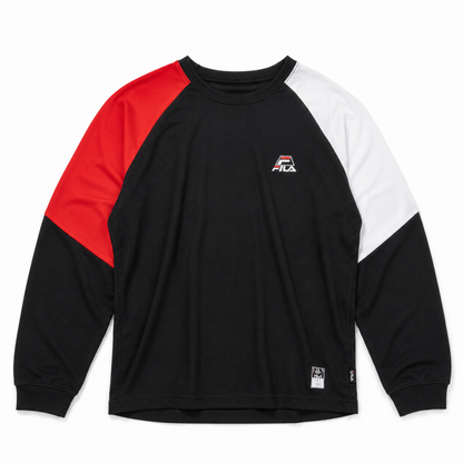FILA Basketball クルーネックロングＴシャツ BLACK
