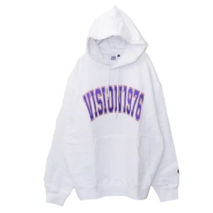 VISION STREET WEAR サテンワッペンパーカー WHITE