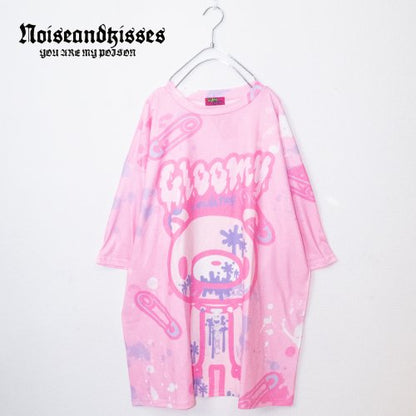 ACDC RAG Pastel Gloomy Huge T-shirt (Pink) - YOUAREMYPOISON