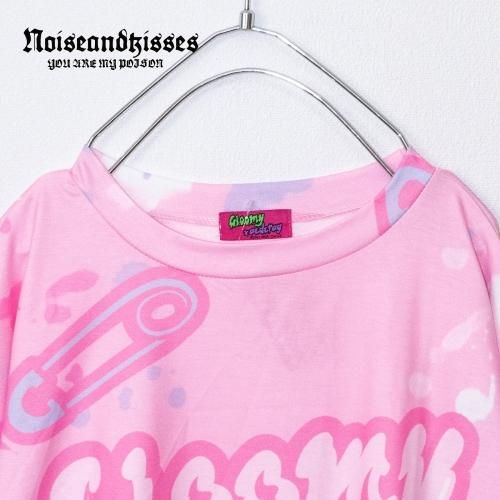 ACDC RAG パステルグルーミー ヒュージTシャツ PINK ピンク