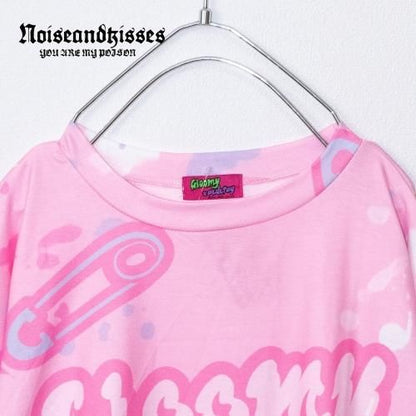 ACDC RAG パステルグルーミー ヒュージTシャツ PINK ピンク