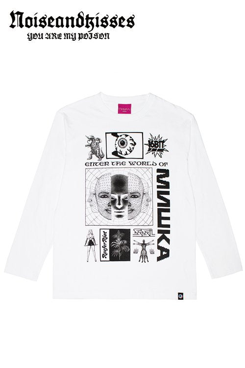 MISHKA PARALLEL WORLDS L/S Tシャツ White/91511WHT