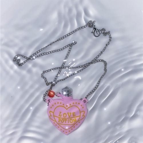 LOVE POTIONボトル ネックレス PINK ピンク