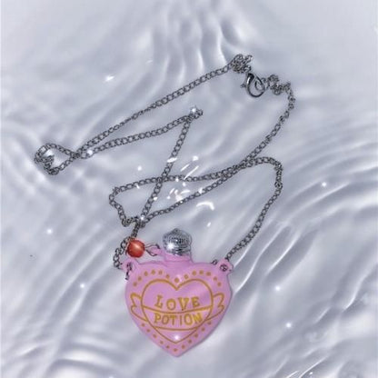 LOVE POTIONボトル ネックレス PINK ピンク