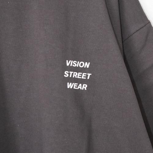 VISION STREET WEAR レトロショップイラストTシャツ CHARCOAL チャコール