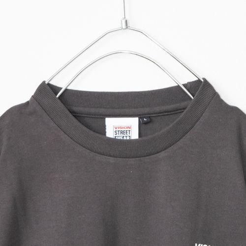 VISION STREET WEAR レトロショップイラストTシャツ CHARCOAL チャコール