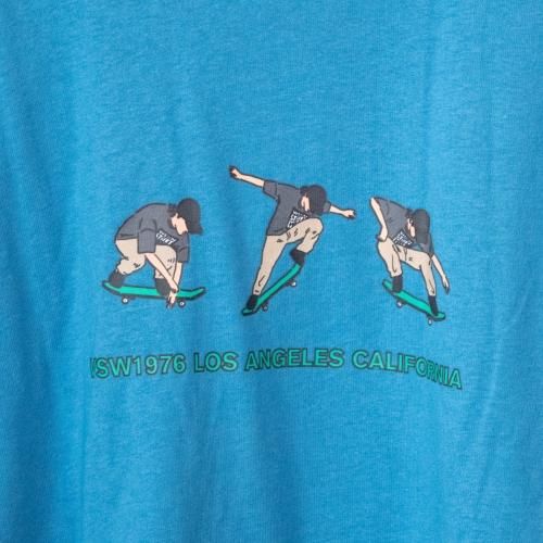VISION STREET WEAR オーリープリント オーバーサイズ Tシャツ BLUE