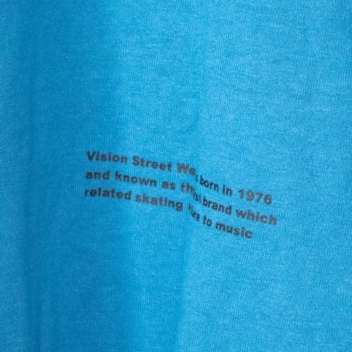 VISION STREET WEAR オーリープリント オーバーサイズ Tシャツ BLUE