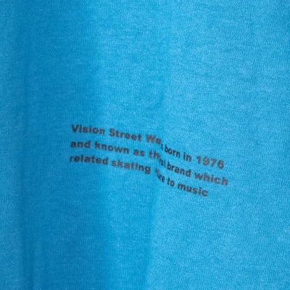VISION STREET WEAR オーリープリント オーバーサイズ Tシャツ BLUE