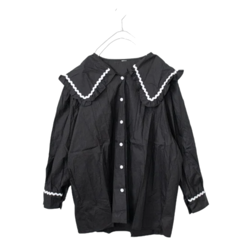 Big Collar L/S Shirt (3 color) - YOUAREMYPOISON