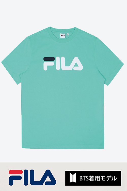  FILA BTS着用モデル Tシャツ NAVY ネイビー