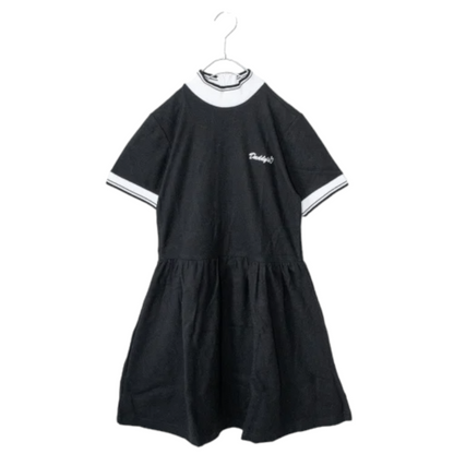 Glitters For Dinner Daddy's Polo Dress Black - YOUAREMYPOISON