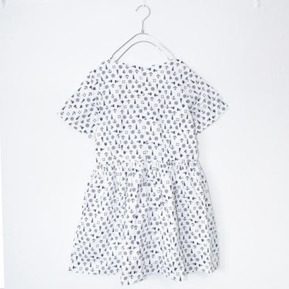 Glitters For Dinner Anchor Baby Doll ワンピース マリン柄ワンピース WHITE