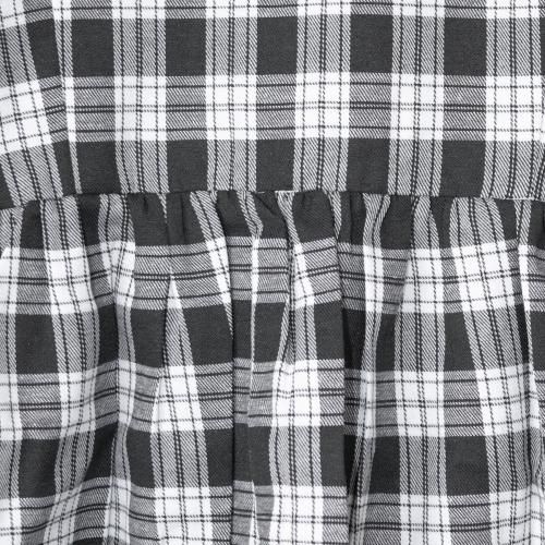 Glitters For Dinner Black & Grey Tartan Baby Doll ワンピース タータンチェック ワンピース BLACK
