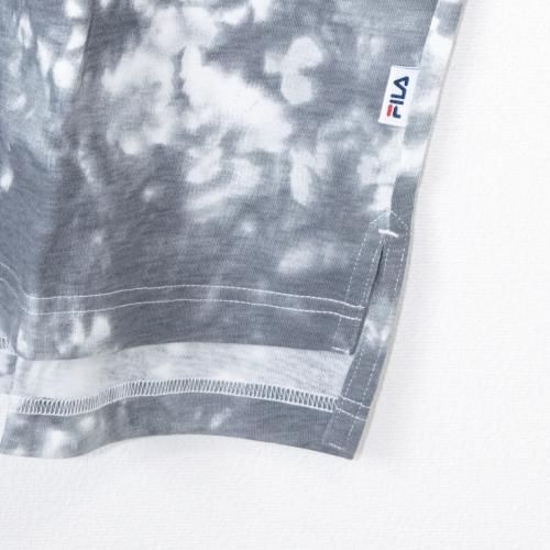 FILA ボックスロゴプリント タイダイ 半袖Tシャツ GRAY グレー