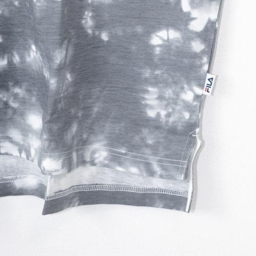 FILA ロゴプリント タイダイ 半袖Tシャツ GRAY グレー