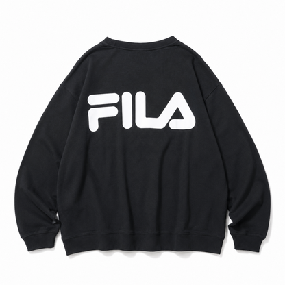 FILA HERITAGE ロゴスリーブ ロンT BLACK FM9807